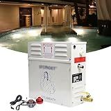 Kit Gerador De Chuveiro A Vapor Com Sistema De Drenagem Manual Sauna Bath SPA Chuveiro A Vapor Mahchine Controlador à Prova D água E Configurações De Temperatura 3000W