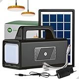 Kit Gerador De Energia Solar Portátil 2 Lâmpadas LED Para Casa Camping Barco Pesca