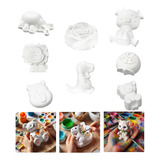 Kit Gesso Cru guache pincel 100 Pç Variadas Pintura Crianças