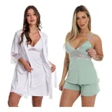 Kit Gestante Camisola Com