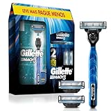 Kit Gillette Mach3 Aparelho De Barbear 1 Ud   Cargas 3 Uds