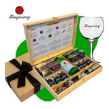 Kit Gin 8 Especiarias 6 Xarope Dosador Colher Canudo Livro De Receitas E Taça