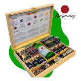 Kit Gin 8 Especiarias 6 Xarope Dosador Colher Canudo