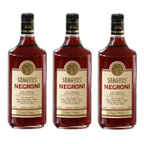 Kit Gin Seagers Negroni Vermouth 980ml 3 Unidades
