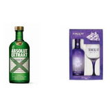 Kit Gin Torquay Com Taça 750ml Absolut Extrackt 750 Ml