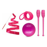 Kit Ginastica Rítmica bola maça corda fita estilete 