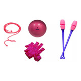 Kit Ginastica Rítmica Bola maça fita corda Estilete Dicat
