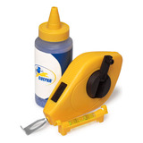 Kit Giz De Linha 15 Metros Pedreiro Gesseiro Marcação Nivel