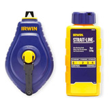Kit Giz De Linha Abs Azul 64494 30 Metros Com Refil Irwin