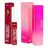 Kit Gloss My Lips Cherry   Lip Tint Glow Essencial Wepink