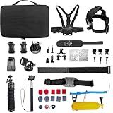 Kit Go Pro 51 Peças Em 1 Maleta E Acessórios Para Camera De Ação Compativel Com Diversos Modelos Hero Black 6 7 Session Tripé Way 3 Em 1