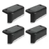 Kit Goldensky 4 Luminárias Led Sobrepor Balizador Escada Externo Ip55 Cor Preto Branco Quente
