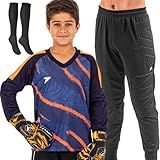 Kit Goleiro Futebol Infantil Camisa Calça Meia Poker Azul M 