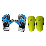 Kit Goleiro Luva E Caneleira Tamanhos 4 Ao 7 Premium C nota