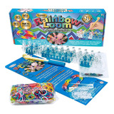 Kit Gomitas Rainbow Loom Para Pulseiras 600 U