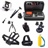 Kit Gopro Acessórios Para Hero Maleta Caixa Estanque 3 3 4