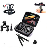 Kit Gopro Hero 7 6 5 4 3 Plus Acessórios Maleta M Suportes