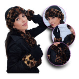 Kit Gorro Cachecol Luva