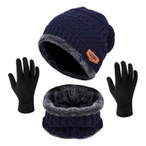 Kit Gorro Touca Inverno Protetor Pescoço Balaclava luva