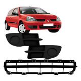 Kit Grade Moldura Milha Parachoque Renault Clio 2006 A 2012