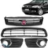 Kit Grades Centrais Moldura Farol Milha Palio Siena Economy