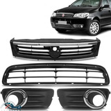 Kit Grades Centrais Moldura Farol Milha Palio Siena Economy