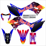 Kit Grafico Red Bull Crf 250 - 230 Resinado 3m 0,50mm Azul