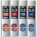 Kit Grafite Pentel Ain Stein 03 2B B HB H