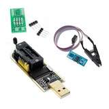 Kit Gravador Programador Eprom Ch341a Pinça Jacaré Soic8