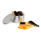 Kit Graxa Engraxate Engraxar Sapato Com 6 Peças Brinde