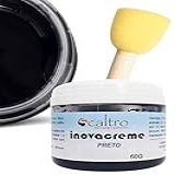 Kit Graxa Para Sapato Couro Inovacreme E Pincel Batedor Preto
