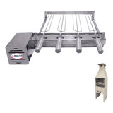 Kit Grill Inox Gira 4 Espetos