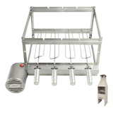 Kit Grill Inox Gira 4 Espetos