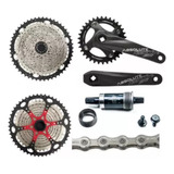 Kit Grupo Absolute 11v Bike Mtb 1x11v Coroa Única K7 11x50