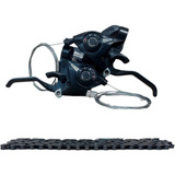 Kit Grupo Relação 27v 9v Bicicleta Corrente Passador Marcha