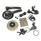 Kit Grupo Relação Shimano Altus Alivio 2x9v 18 Marchas
