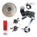 Kit Grupo Sunrace 9v Mtb 27v Bike 3x9v 6 Peças Transmissão