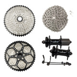 Kit Grupo Transmissão Bike 1x11v K7 11x50 Cubos Mtb