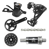 Kit Grupo Transmissão Sunrace 1x 9v Cassete 11 50d Mtb 6pçs