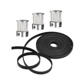Kit Gt2 3 Polias 20 D 6 Metros Correia L 10mm nao É 6mm 