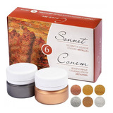 Kit Guache Nevskaya Sonnet 6c metalicas 20ml 1401