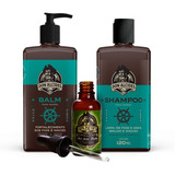 Kit Guarda Don Alcides Balm Shampoo E Óleo Calico Jack