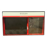 Kit Guess Carteira + Porta Cartão Couro Importado Eua