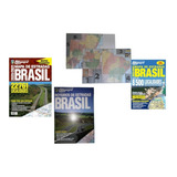 Kit Guia Rodoviario Brasil 2021 Formato Livro Roteiro De Estradas Mapa Estradas 2023 Formato Dobravel