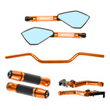 Kit Guidão 22mm Cb600f Hornet Manopla Retrovisor Tm2 Manete
