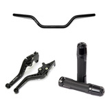 Kit Guidão 22mm Manopla Pegasus Manete Cb300 Cbx250 Twister