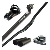 Kit Guidão Curvo Mesa 80mm Canote 27 2 Abraçadeira Absolute