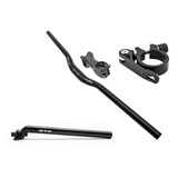 Kit Guidão Dh Suporte Mesa Canote 27 2mm Abraçadeira