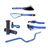 Kit Guidão Manete Manopla Peso Retrovisor Fazer 150 250