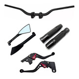 Kit Guidao Retrovisor Manete Manopla Hornet Cb600f Cbr600f